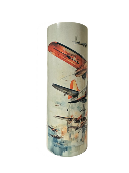 Aviation Airplanes 20oz Tumbler with Straw