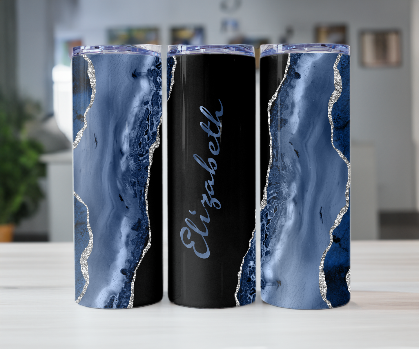 Blue Marble 20oz Tumbler with Straw