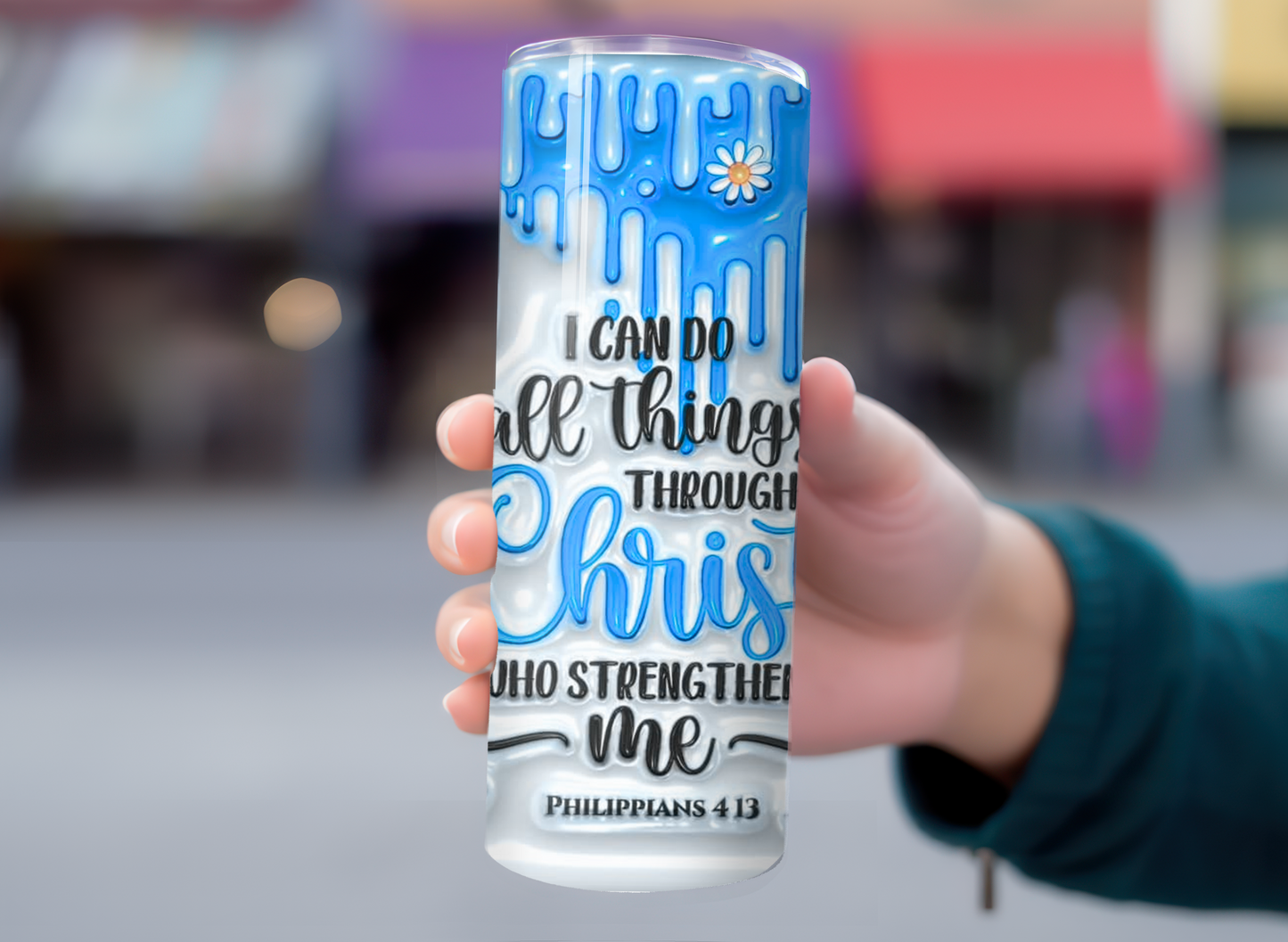 I can do all things through Christ 20oz Tumbler with Straw