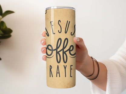 Jesus Coffee Prayer 20oz Tumbler with Straw