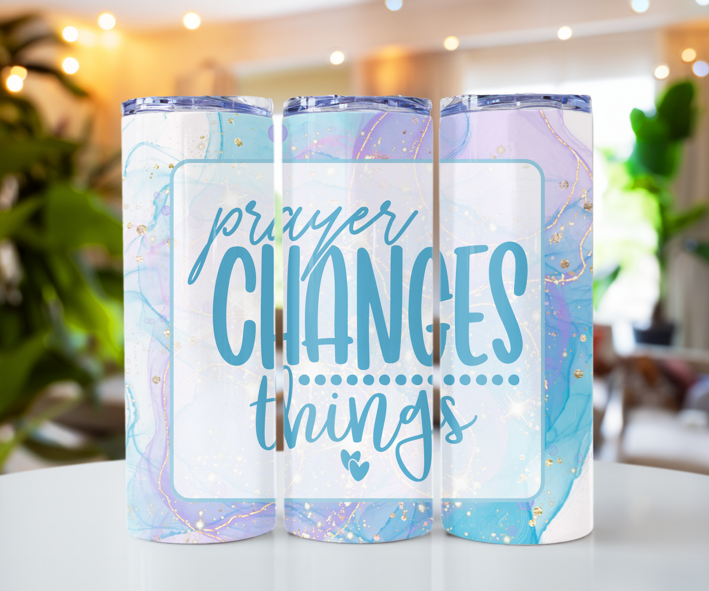 Prayer changes things 20oz Tumbler with Straw