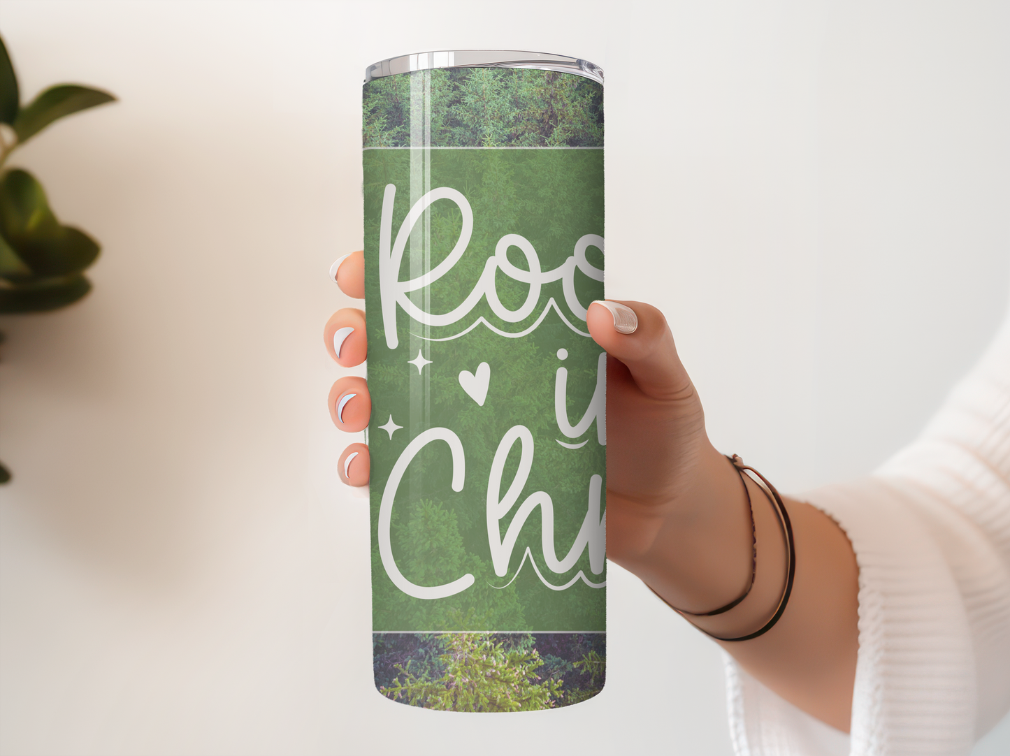 Rooted in Christ 20oz Tumbler with Straw