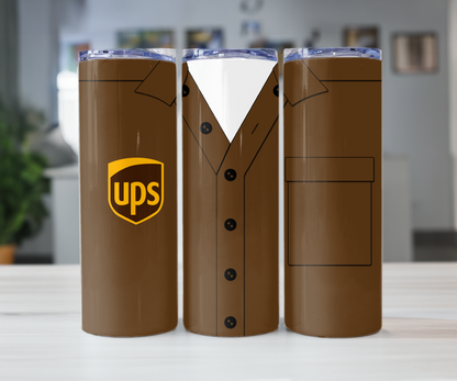 Delivery uniform 20oz Tumbler with Straw