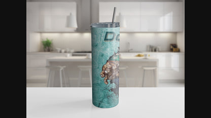 Miami Dolphin player 20oz Tumbler with Straw