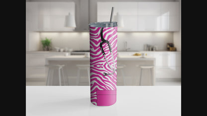 Zebra print Scrubs 20oz Tumbler with Straw