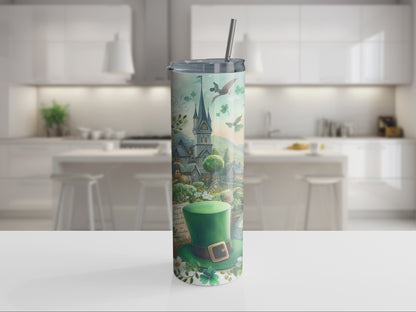 St Patrick Day 20oz Tumbler with Straw