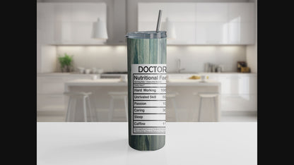 Doctor Lab Coat 20oz Tumbler with Straw