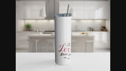 It's Love Season 20oz Tumbler with Straw