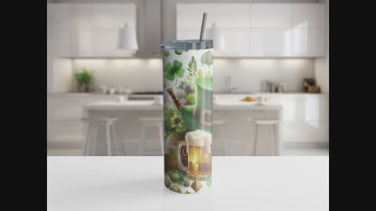 St Patrick day 20oz Tumbler with Straw