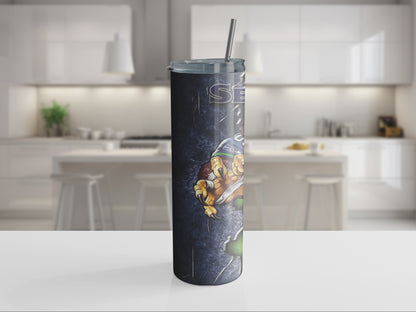 Seattle Seahawks Football Team 20oz Tumbler with Straw